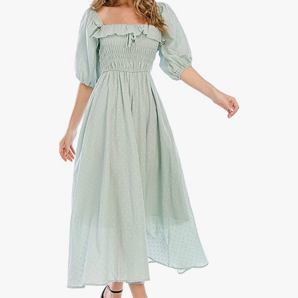 Amazon maxi peasant dress